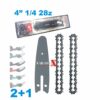 2+1 NÁHRADNÁ REŤAZ + VODIACI PLAT PRE AKUMULÁTOROVÉ PÍLY 1/4, 28Z 4″ ALK322