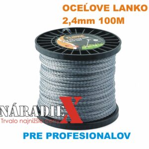 OCELOVA STRUNA PRE KROVINOREZ 100M 2,4MM EXTRA SILA ND205