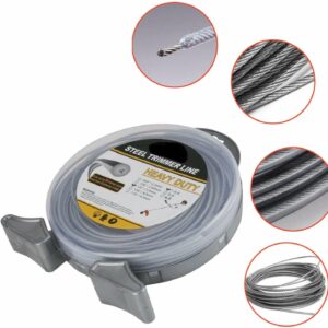OCEĽOVÉ LANO PRE KROVINOREZY STRUNOVÉ KOSAČKY 2,4MM 15M ND0203