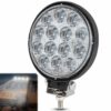 TENKE OKRUHLE LED AUTO SVETLO REFLEKTOR 42W IP67 12-36V PRE ŠTVORKOLKY, PRACOVNÉ STROJE, OFFROAD, AUTÁ, LODE, REF1235