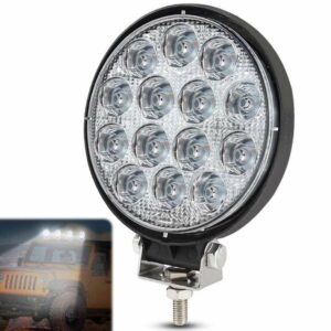 TENKE OKRUHLE LED AUTO SVETLO REFLEKTOR 42W IP67 12-36V PRE ŠTVORKOLKY, PRACOVNÉ STROJE, OFFROAD, AUTÁ, LODE, REF1235