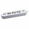 ELEKTRICKÁ SMART PREDLŽOVAČKA S PREPÄŤOVOU OCHRANOU 2M, 3X230V, 3xUSB, U3