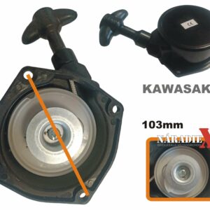 ŠTARTOVACÍ MECHANIZMUS ŠTARTER PRE KROVINOREZ KAWASAKI TD33 TD48 TG33 A 2TAKTNÉ MOTORY ND105