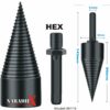 ŠTIEPACÍ TŔŇ – KUŽEĽ NA DREVO 90X32MM, S ADAPTÉROM HEX PRE VRTAČKY 36115