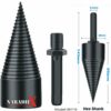 ŠTIEPACÍ TŔŇ – KUŽEĽ NA DREVO 95X38MM, S ADAPTÉROM HEX PRE VRTAČKY 36116