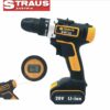STRAUS DIGITÁLNA AKUMULÁTOROVÁ VŔTAČKA 20V 2X BATÉRIA 98KS S PRÍSLUŠENSTVOM ST/CDD20-098