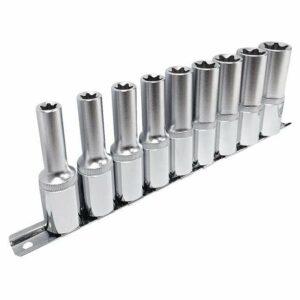 9KS SADA NÁSTRČNÝCH KĽÚČOV 1/2", 77MM, E10-E22, MOLLER MR70538