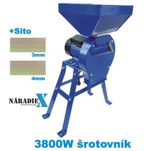 ŠROTOVNIK OBILIA A KUKURICE 3,8KW +3,4MM SITO UL38004