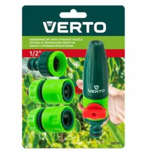 VERTO SADA S ROVNÝM POSTREKOVAČOM, SPOJKY, PRIPOJENIE KOHÚTIK 1/2 " 15G711