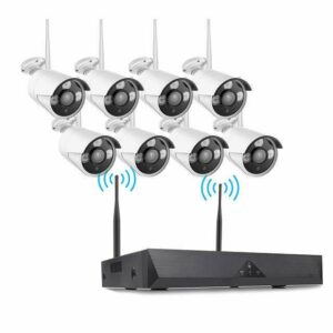 WIFI BEZDRÔTOVÁ SADA BEZPEČNOSTNÁ KAMERA CCTV 2MP 8 KAMIER TIP8
