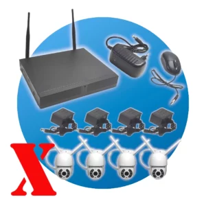 WIFI KAMEROVÝ SYSTÉM 4 VONKAJŠIE BEZDRÔTOVÉ KAMERY 4MP IP65 63567