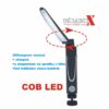 WORK LED PRACOVNÁ LAMPA PROFI COB LED S MAGNETOM A UKAZOVATEĽOM STAVU BATÉRIE T1400