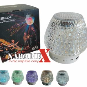 SMART LAMPA S BLUETOOTH, FM, USB a TF prehrávaním hudby KRYŠTALOVE SKLO G5S