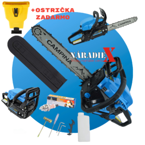 BENZÍNOVÁ REŤAZOVÁ PÍLA CAMPINA CCS5600A, 3,8HP, 3000RPM, REŤAZ A PLAT 16" +OSTRIČKA REŤAZE ZADARMO