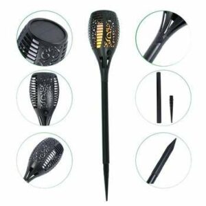 LED VONKAJŠIE OKRASNÉ SVIETIDLO 51CM FAKĽA S IMITÁCIOU PLAMEŇA XF6017