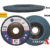 Lamelový brúsny kotúč pre NEREZ, KOV, DREVO, FLAP DISC mierne zaoblený, zrnitosť Z60,125mm EXTRA hrubý MF60