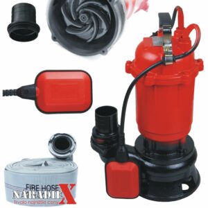 KALOVÉ ČERPADLO S PLAVAKOM BERVAS 1100W + VÝPUSTNA HADICA ZDARMA BE7180+