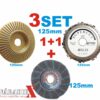 1KS SET 125MM KOTUČE PRE PRACU S DREVOM, 1xRAŠPLOVY, 1x REŤAZOVY A 10xBRUSNY SET66088